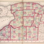 1871 Map Of Western New York South Wales Map Chautauqua Erie County