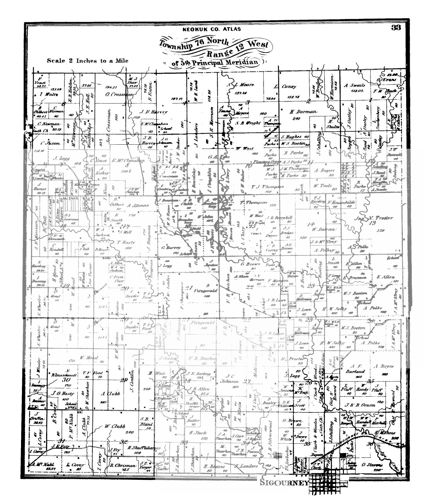 1874 Plat Maps Keokuk County Of Iowa