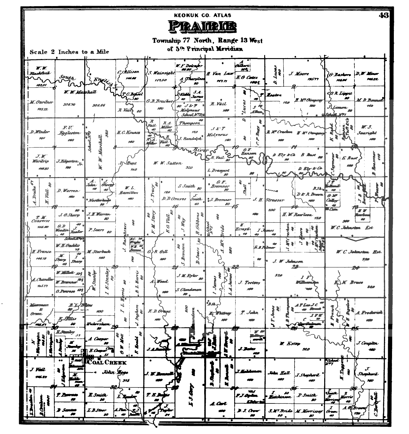 1874 Plat Maps Keokuk County Of Iowa