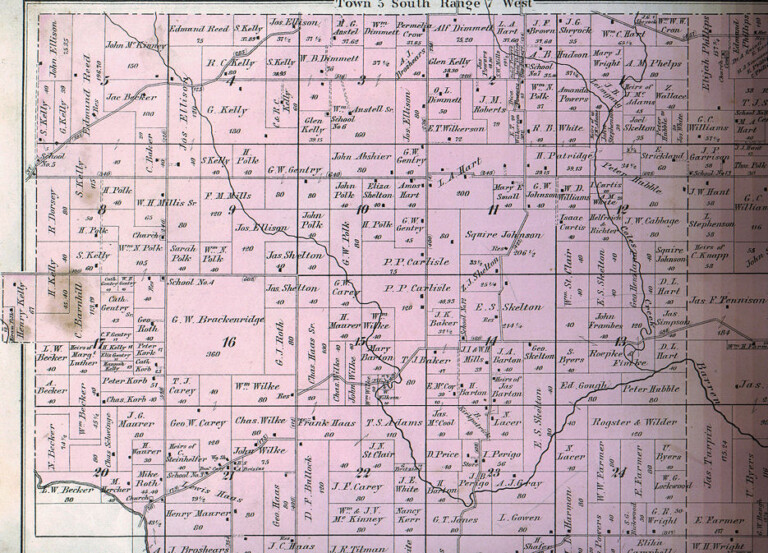 1880 Maps Of Warrick County 7618