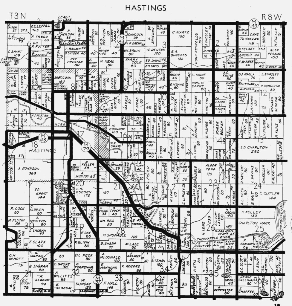 1945 Barry County Plat Map