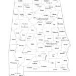Alabama County Map GIS Geography