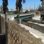 Ballona Creek Channel Higuera St Bridge Los Angeles CA Living New
