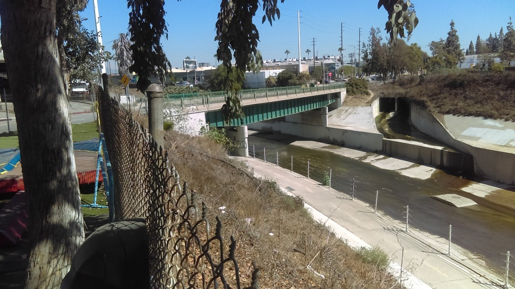 Ballona Creek Channel Higuera St Bridge Los Angeles CA Living New 