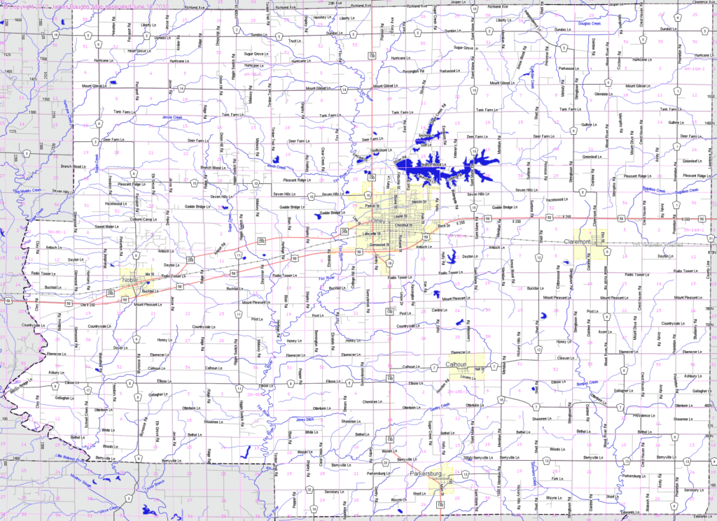 Crawford County Illinois Plat Map 2105