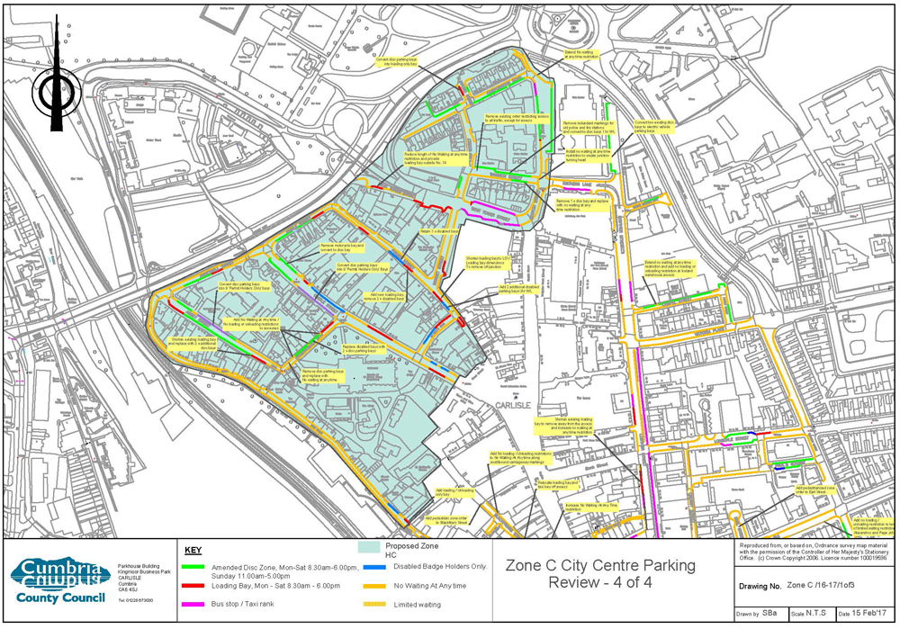 Carlisle Zone C City Centre Parking Review Cumbria County Council 