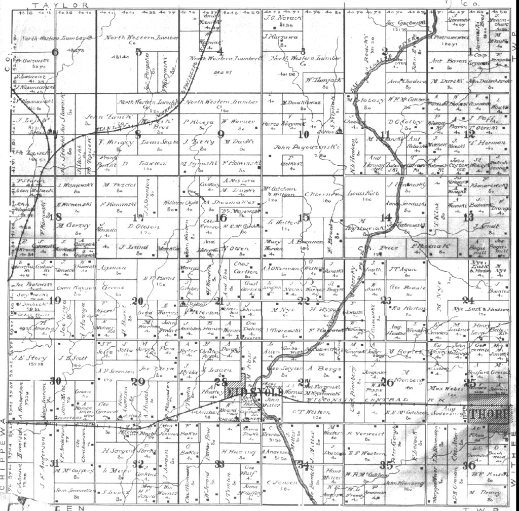 Clark County Wisconsin Maps Gazetteers