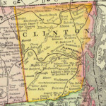 Clinton County New York 1897 Map By Rand McNally Plattsburgh NY
