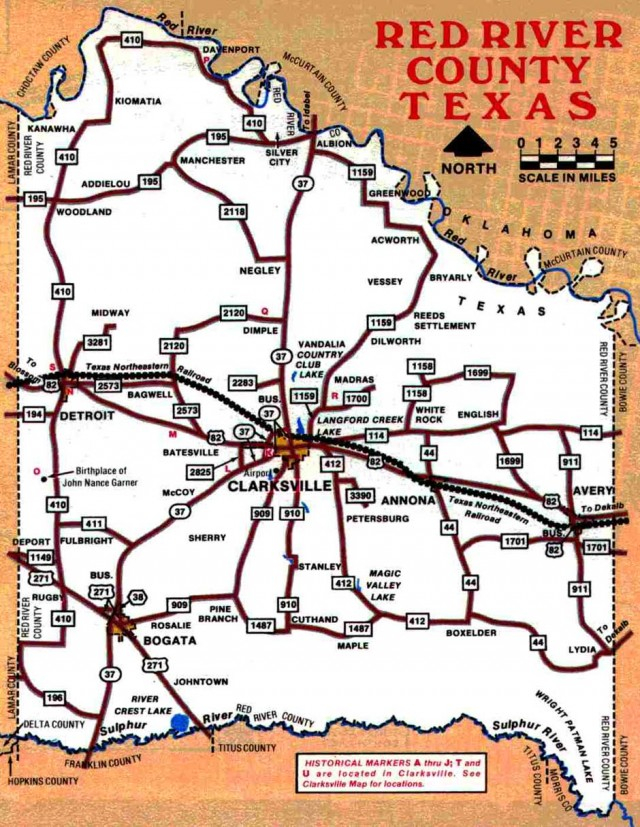 County Maps Red River County Chamber Of Commerce