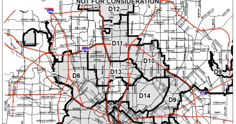 Dallas City Council District Map Maping Resources - CountiesMap.com