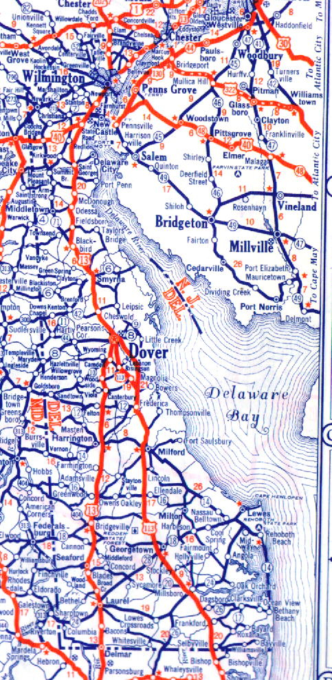 Delaware Road Maps AARoads