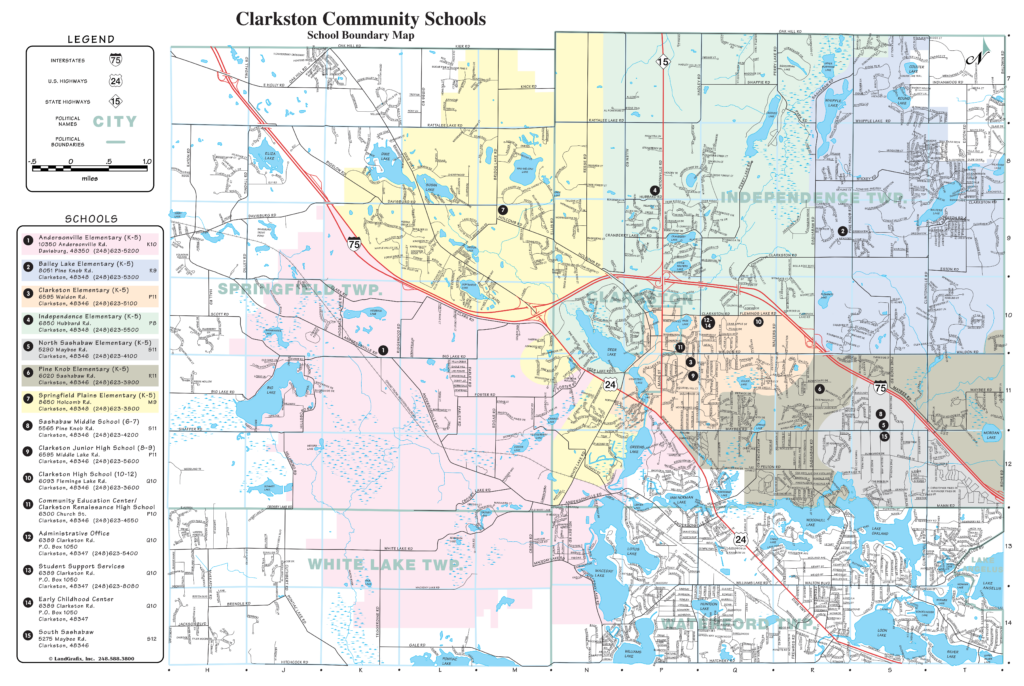 District Boundary Map Clarkston Community Schools