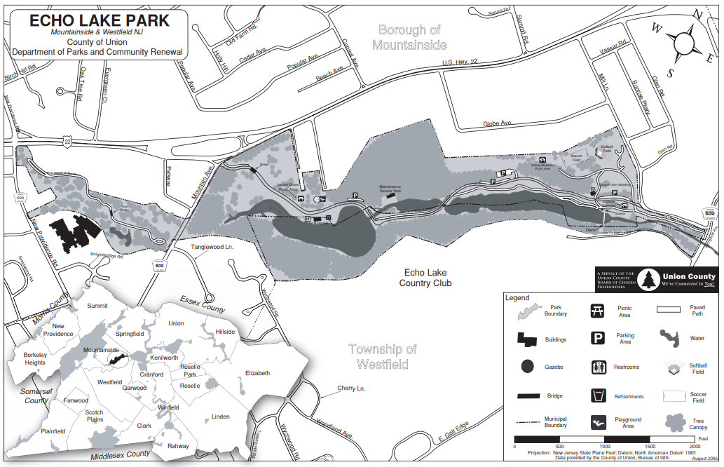 Echo Lake County Of Union New Jersey