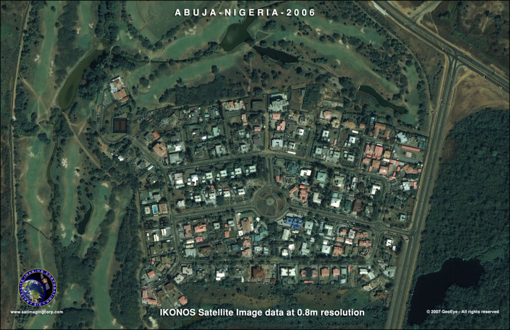 GIS Satellite Image Abuja Nigeria Satellite Imaging Corp