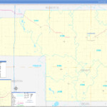 Grant County SD Zip Code Wall Map Basic Style By MarketMAPS