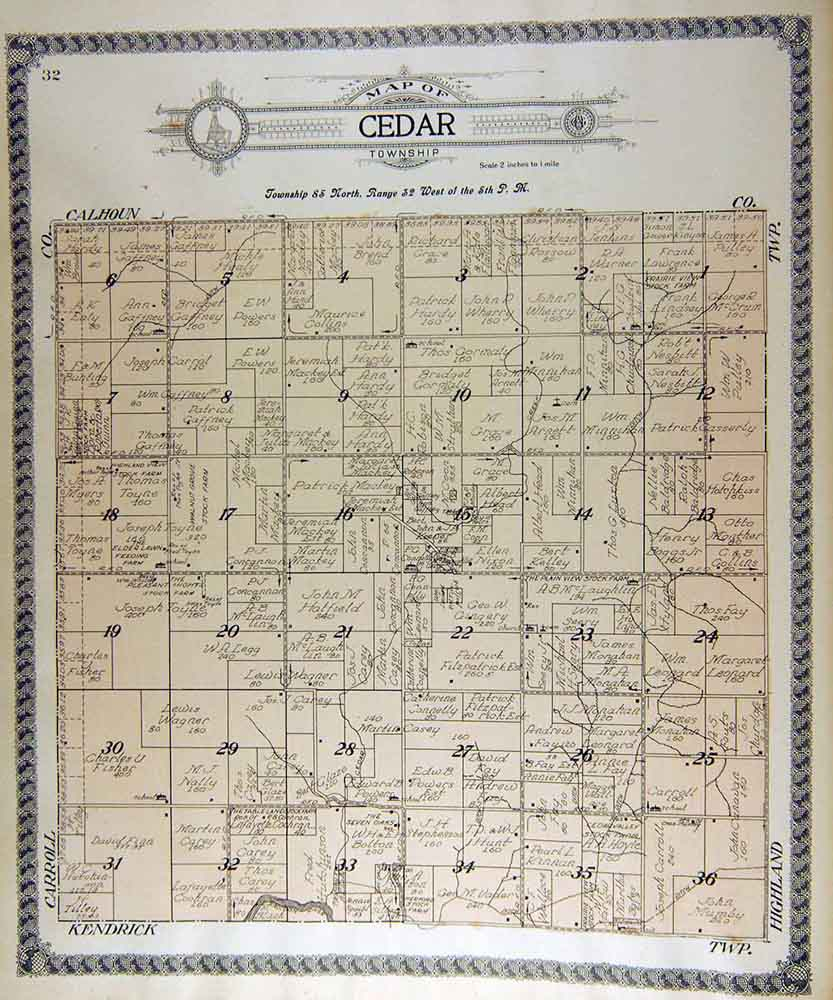Greene County Iowa IAGenWeb Maps City And Plat Maps 1917 - CountiesMap.com