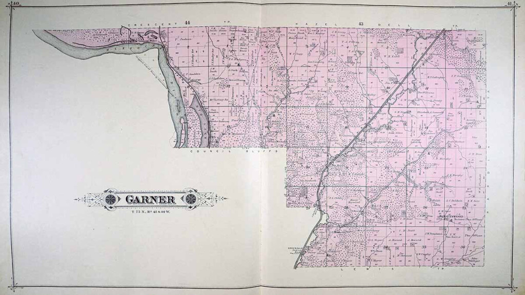 IAGenWeb Pottawattamie Co Iowa Plat Maps 1885