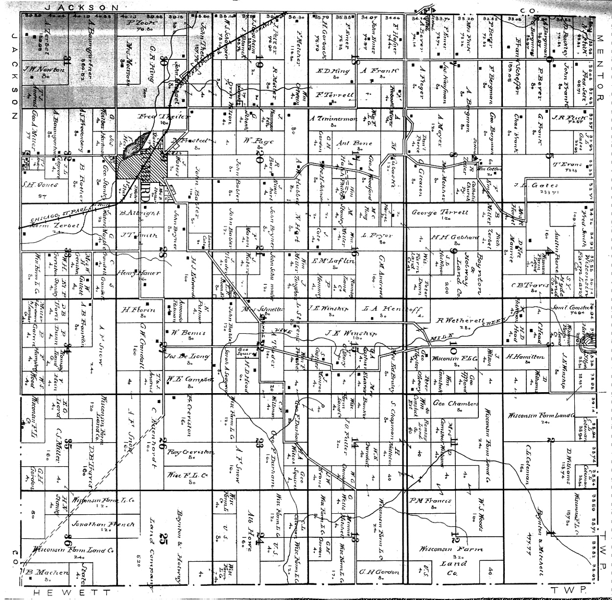 Index Of Clark County Wisconsin Maps Gazetteers