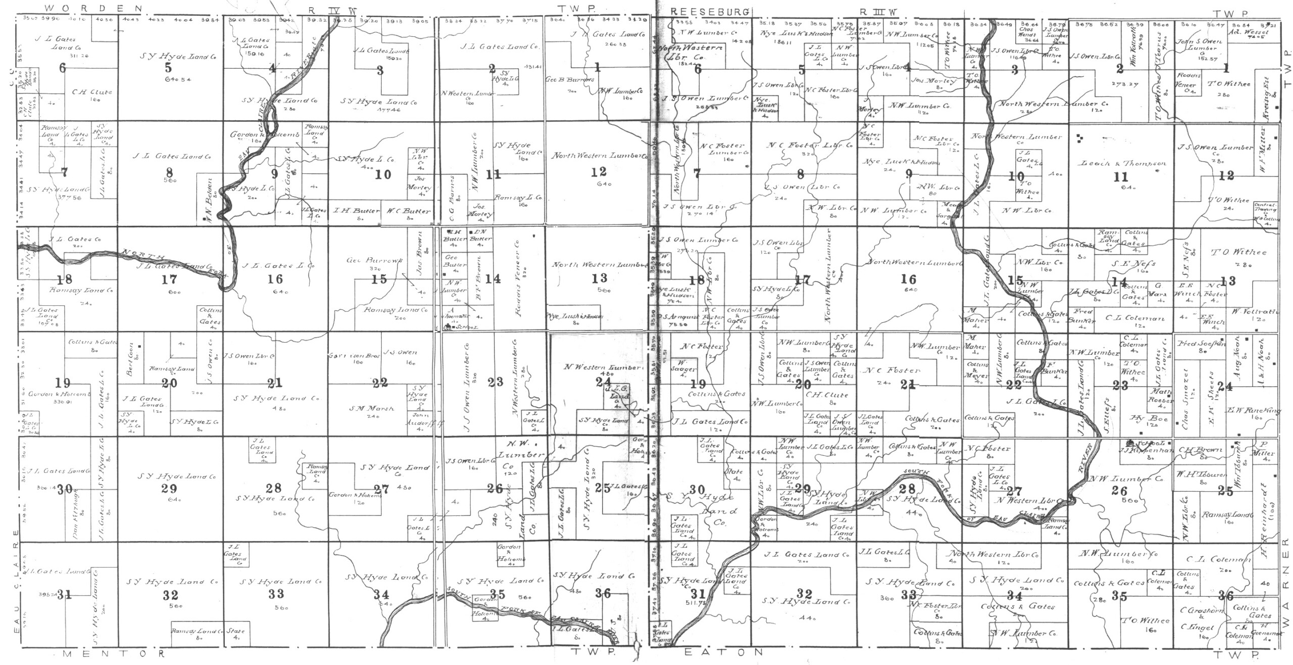 Index Of Clark County Wisconsin Maps Gazetteers