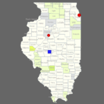 Interactive Map Of Illinois Clickable Counties Cities