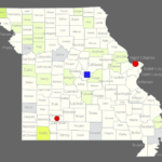 Interactive Map Of Missouri Clickable Counties Cities