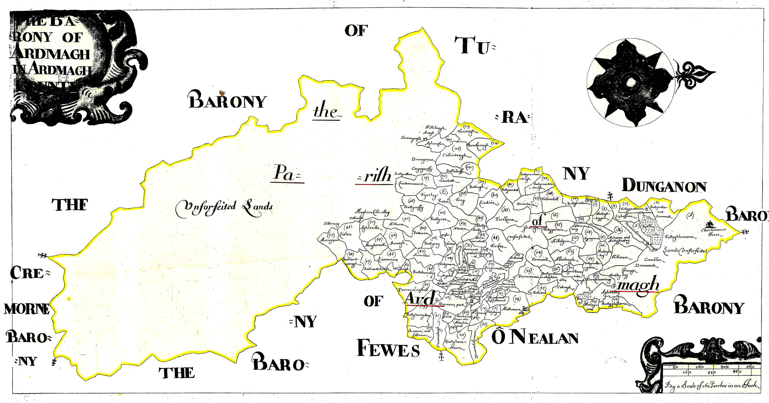 Ireland Barony Maps County Armagh L Brown Collection