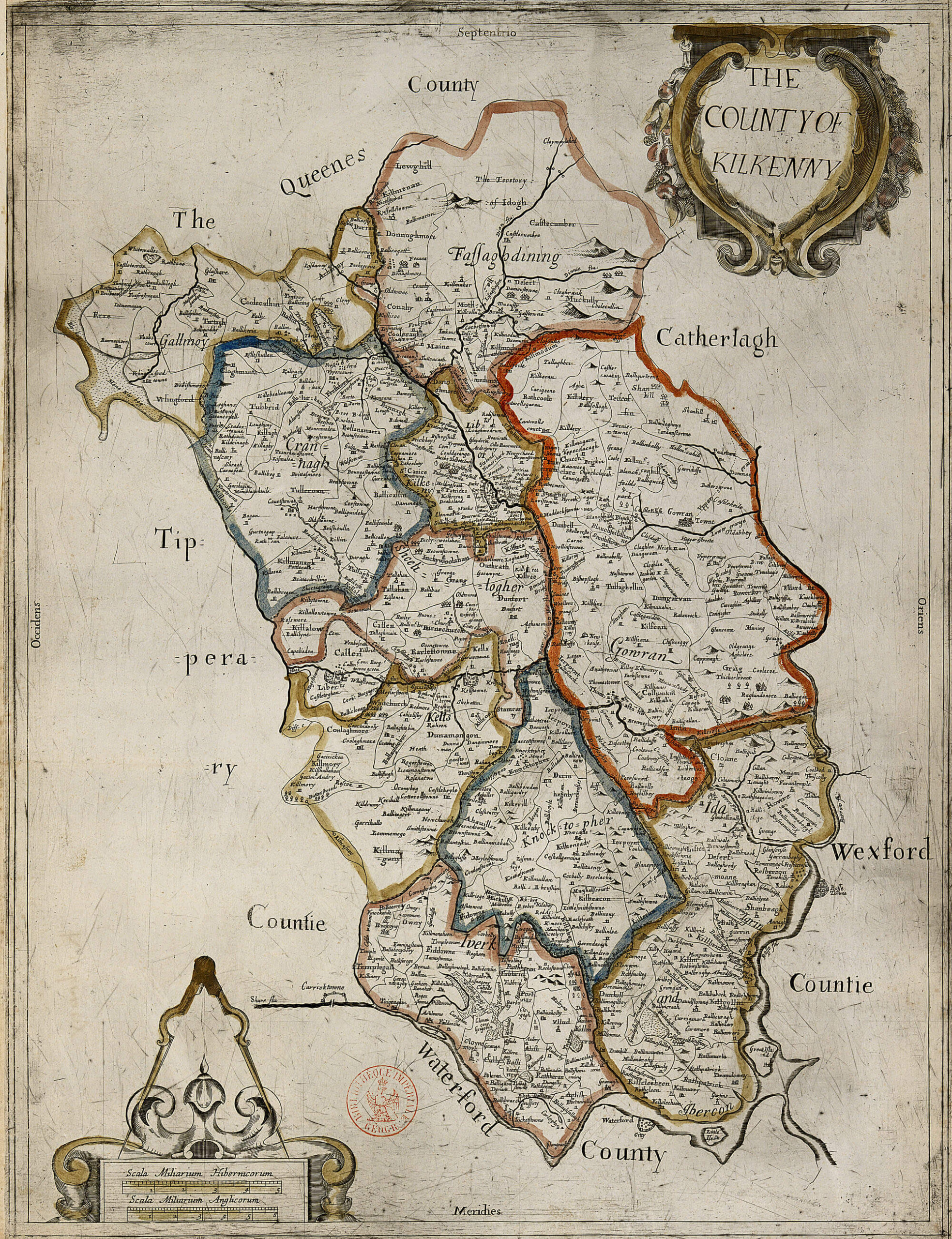 Ireland Barony Maps County Kilkenny L Brown Collection