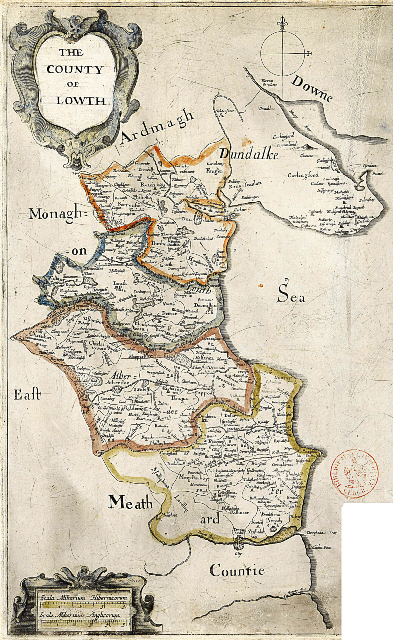 Ireland Barony Maps County Louth L Brown Collection