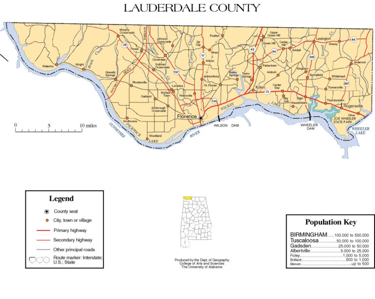 Lauderdale County Alabama Property Maps