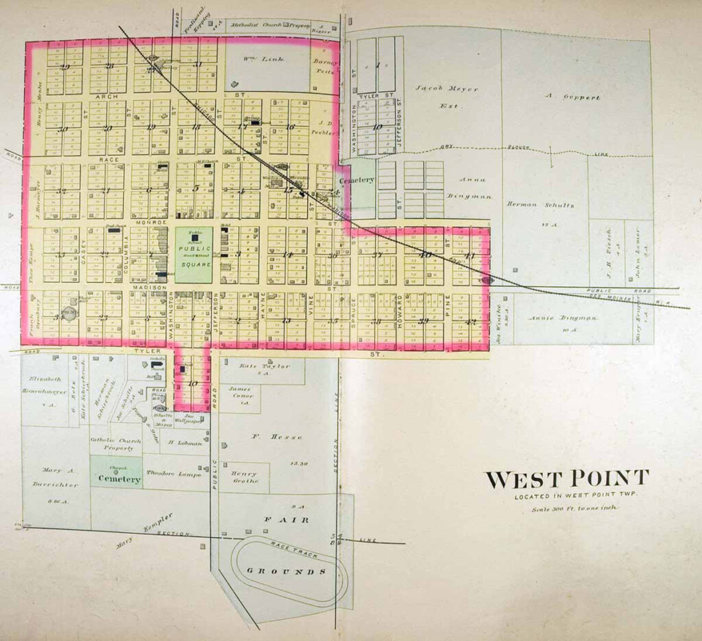 Lee County IAGenWeb 1897 Plat And City Maps