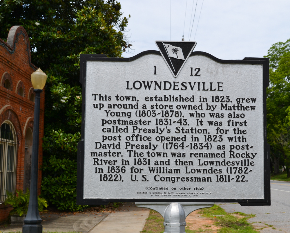 LOWNDESVILLE COMMUNITY PAGE Abbeville County