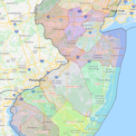 New Jersey County Map Shown On Google Maps