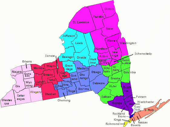 NY District Map American Legion Auxiliary