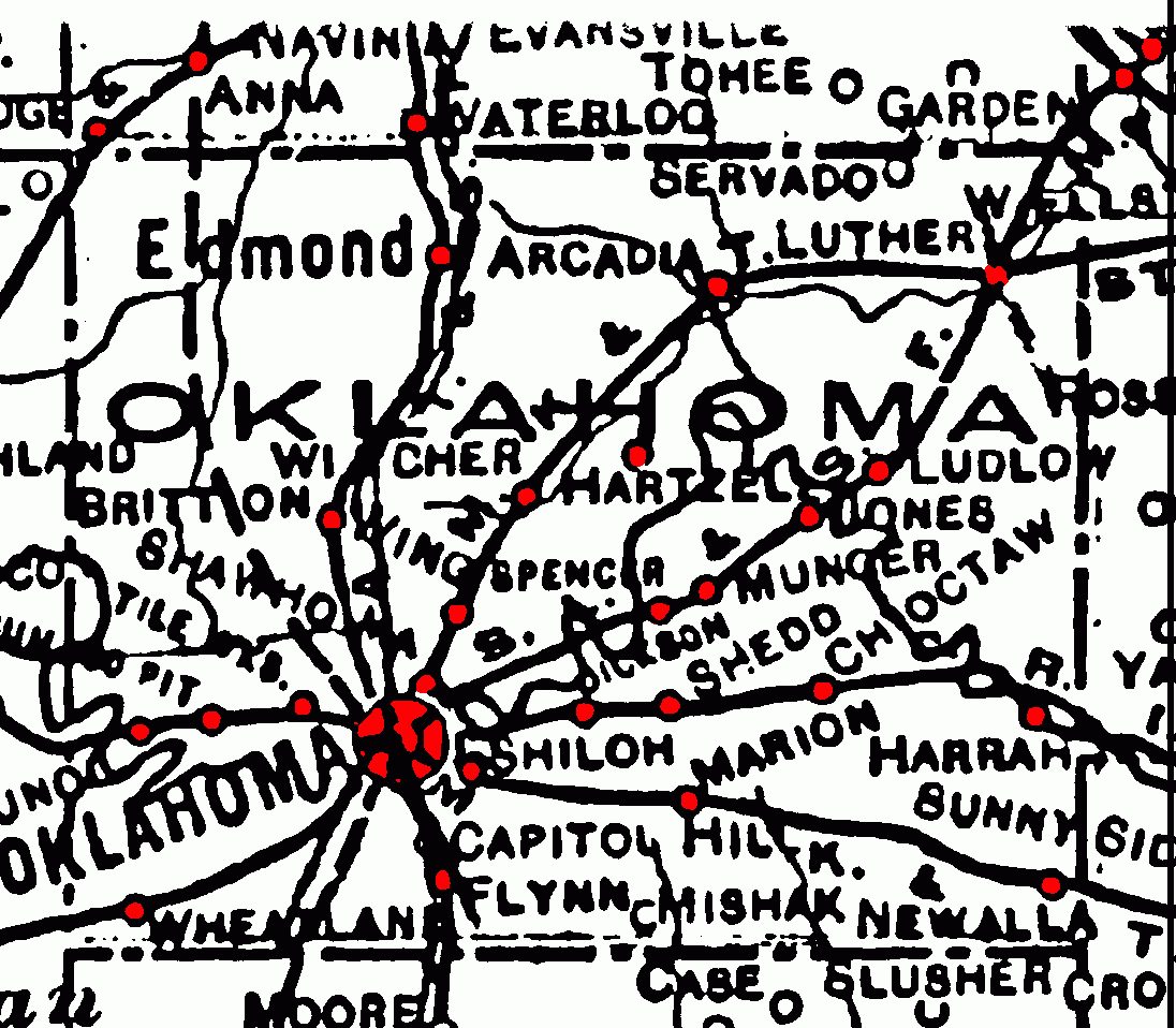 Oklahoma Indian Territory And Oklahoma Territory Maps