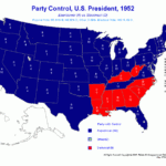 POLIDATA REG ELECTION MAPS PRESIDENT 1952