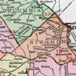 Richmond County Georgia 1911 Map Rand McNally Augusta Gracewood