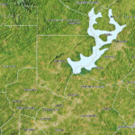 Satellite Map Of Forsyth County