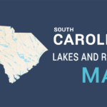South Carolina Lakes And Rivers Map GIS Geography