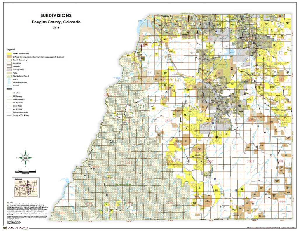 Standard Map Products Douglas County Government
