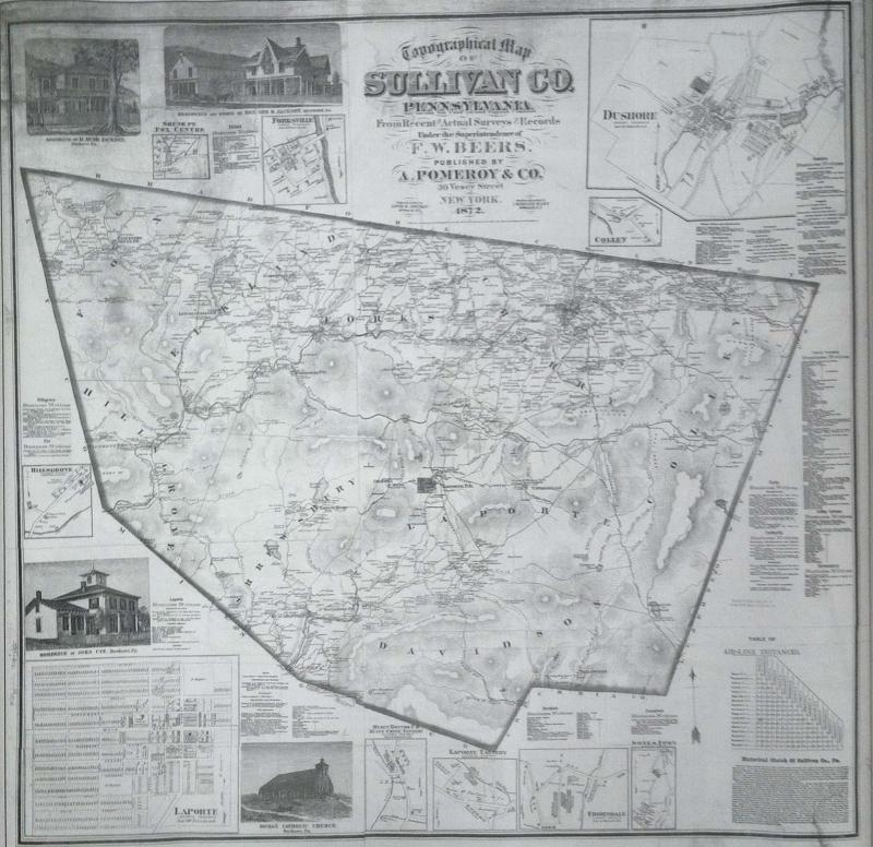 Sullivan County PA Historical Society And Museum Historic Maps
