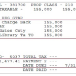 Tax Bill Troy NY