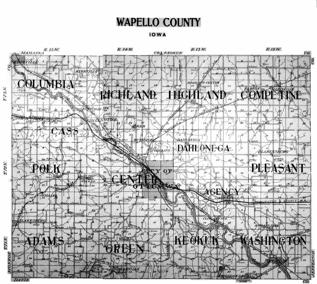 Wapello County 1922 Plat Maps