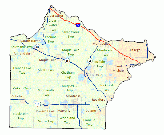 Wright County Maps
