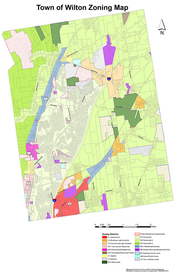 Zoning Map Town Of Wilton